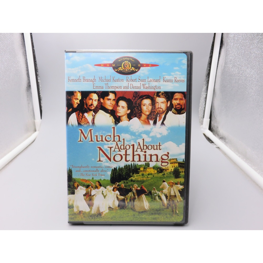 Much Ado About Nothing DVD 1993 Shakespeare Kenneth Branagh Keanu Reeves MGM